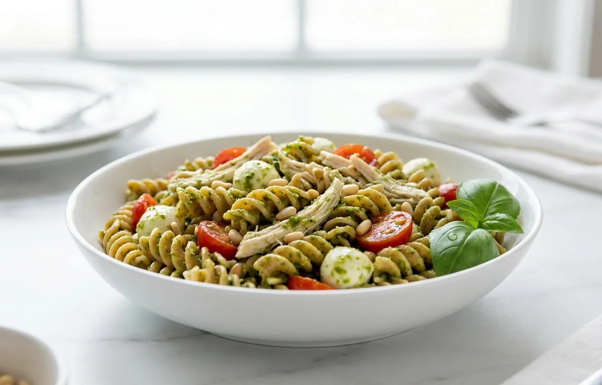 Pesto Chicken Pasta Salad