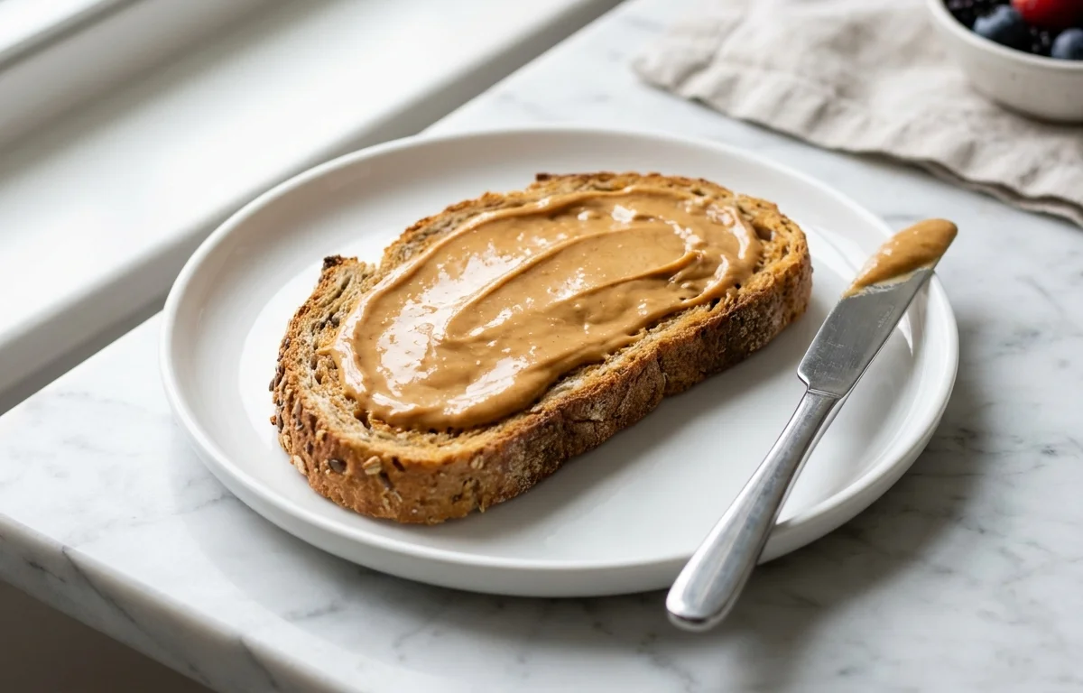 Whole-Grain Toast with Peanut Butter