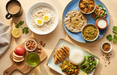 14-Day Indian Beginner Gym Meal Plan (Recomp, 1,800 kcal)