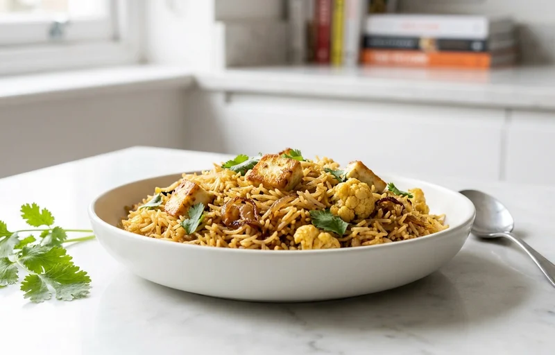 Vegetable Biryani with Paneer
