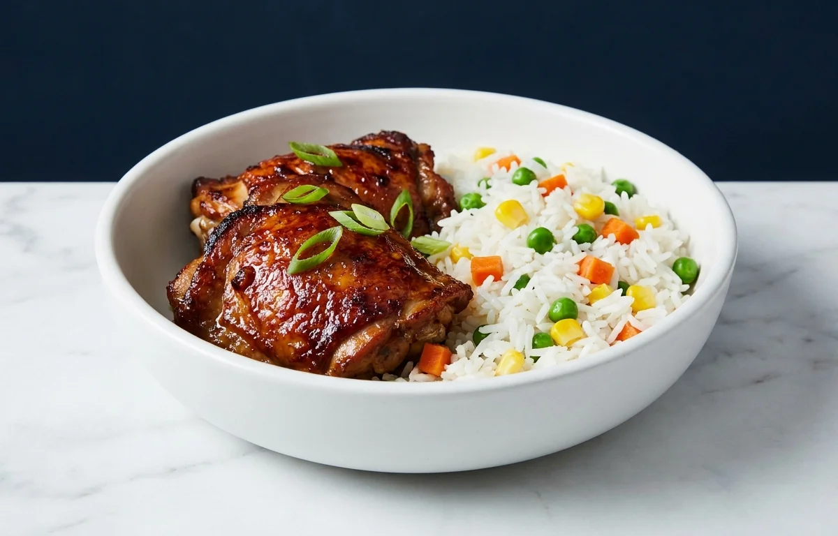 Soy-Garlic Chicken and Rice Bowl
