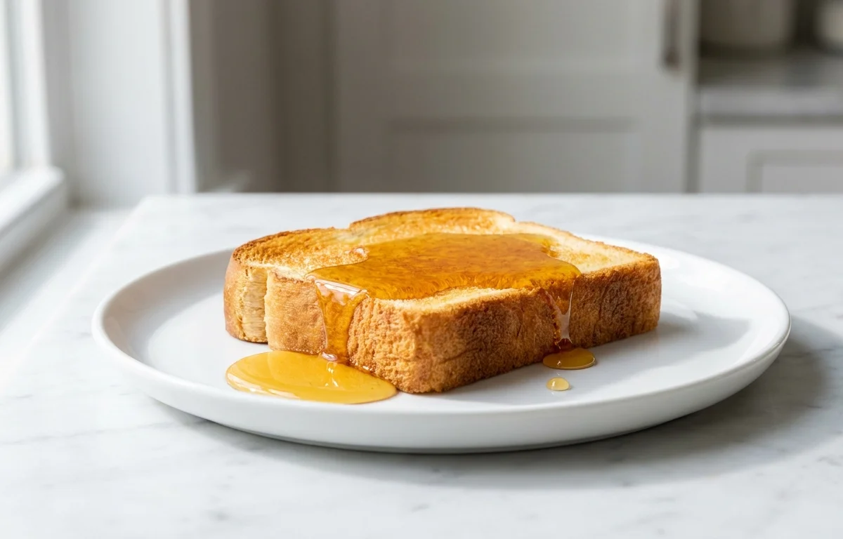 White Toast with Honey