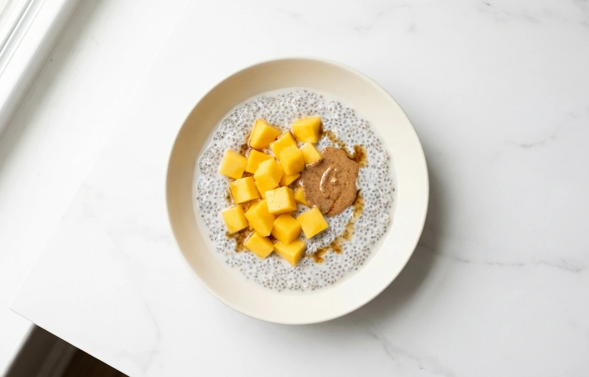 Coconut Chia Pudding with Mango