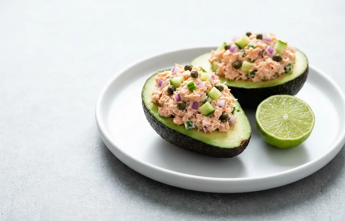 Salmon Stuffed Avocados