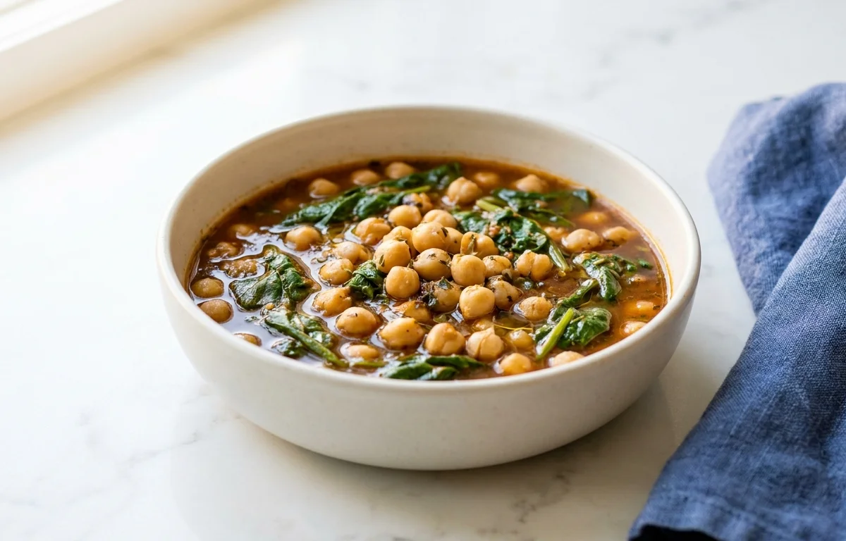 Chickpea and Spinach Stew