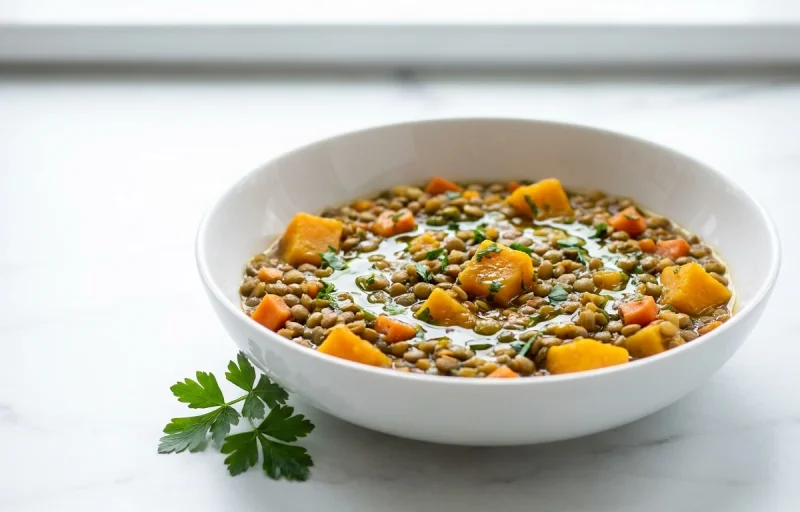 Diabetic-Friendly Lentil and Butternut Squash Stew (PCOS Adapted)