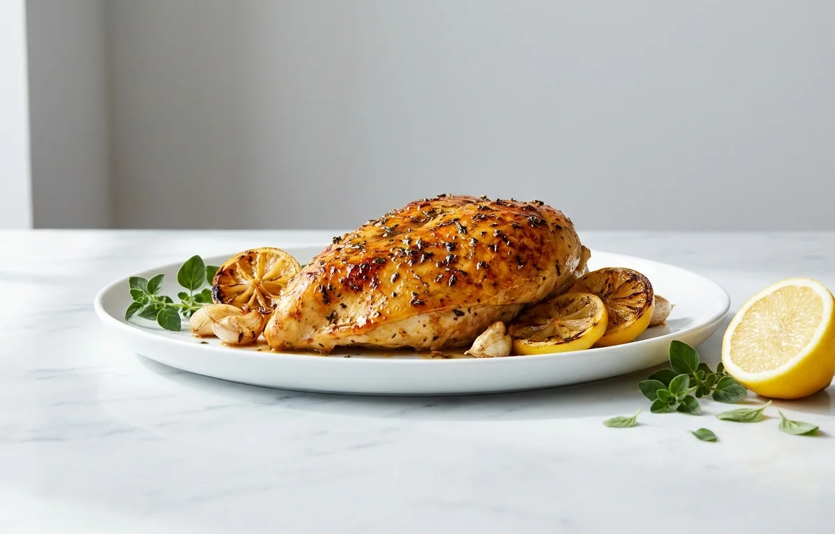 Roast Chicken with Lemon and Herbs