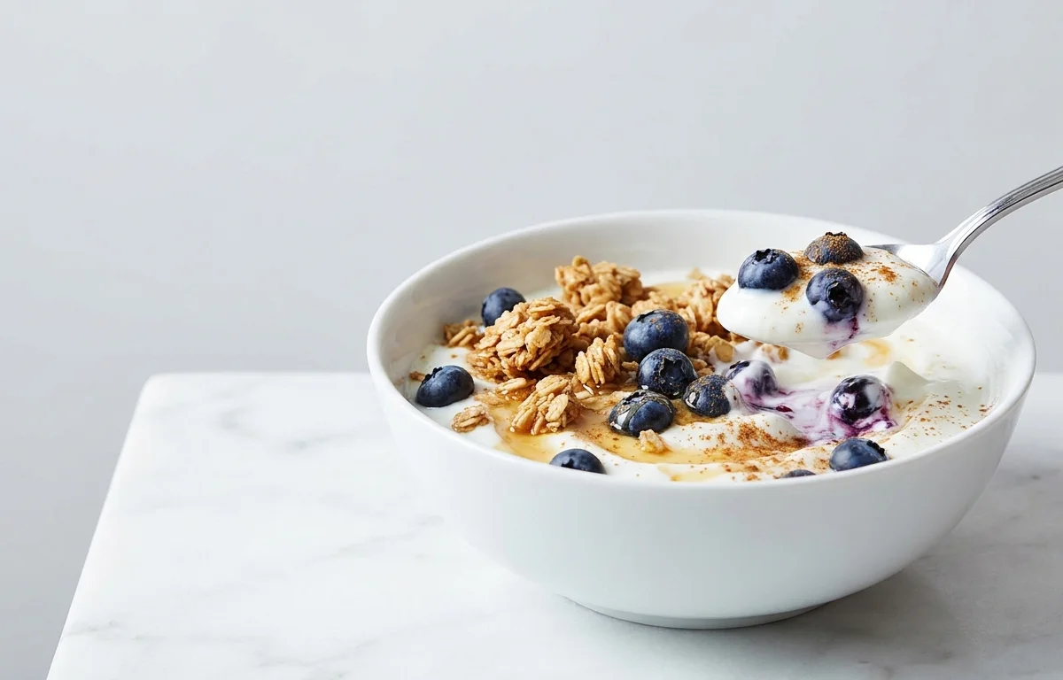 Greek Yogurt with Blueberries and Granola