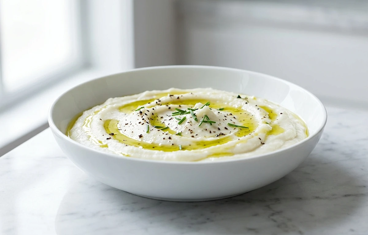 Mashed Cauliflower with Olive Oil (Weight-Loss Friendly)