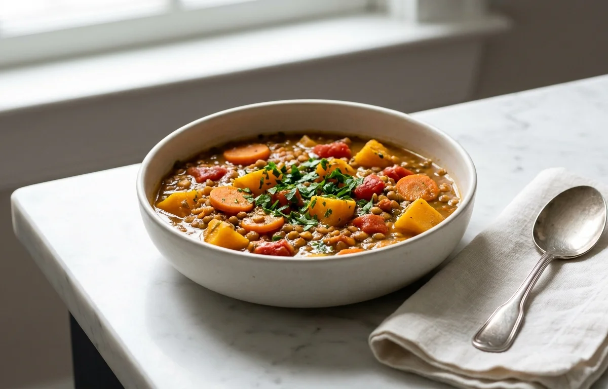 Lentil and Butternut Squash Stew