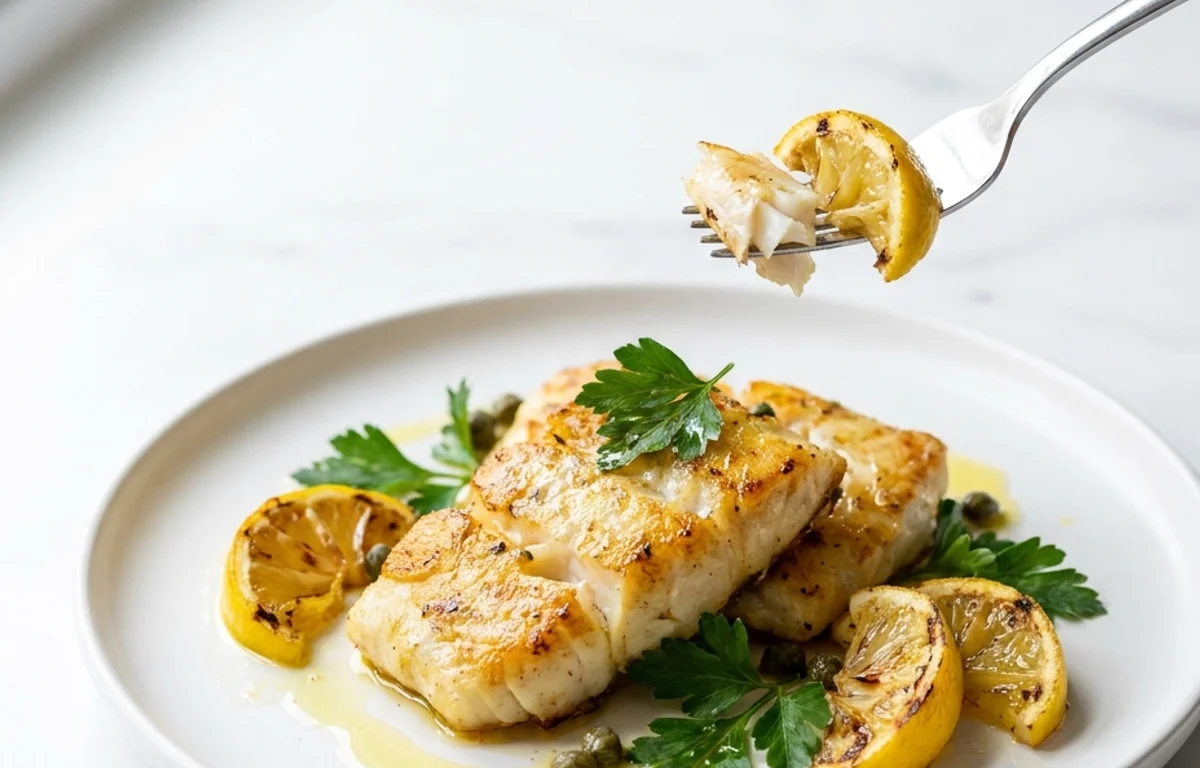 Pan-Seared Cod with Lemon and Herbs