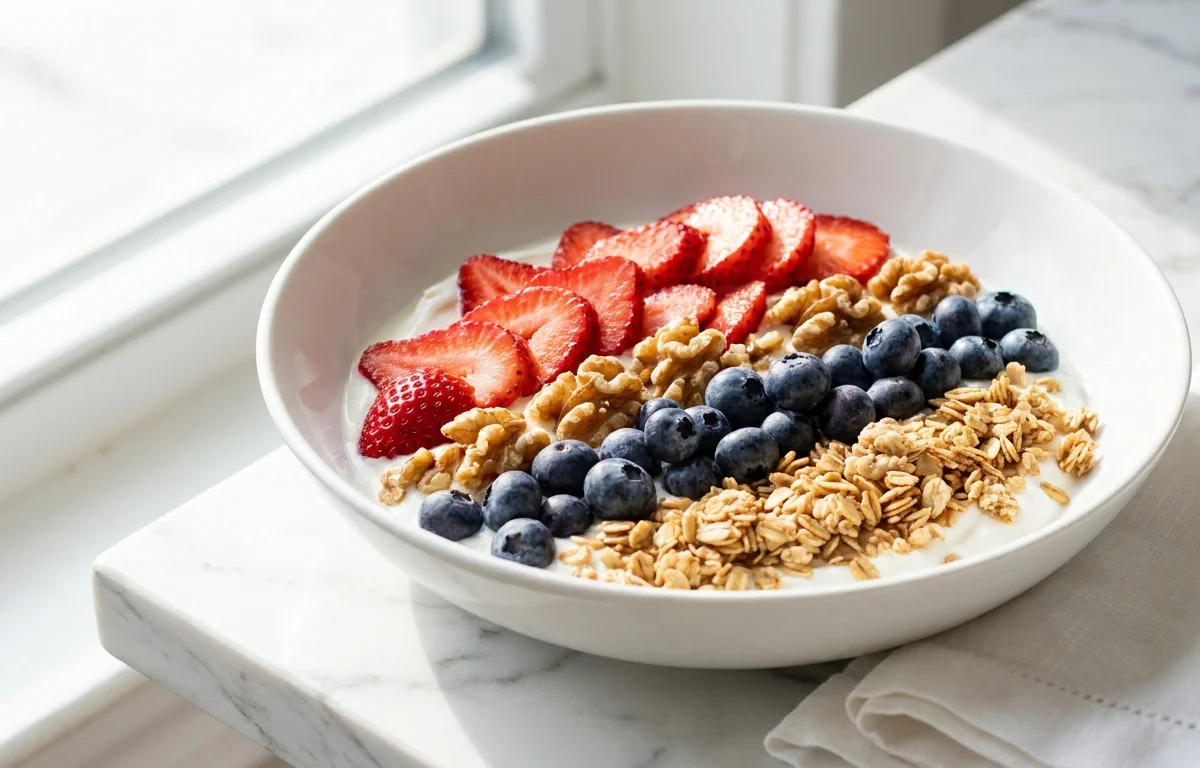 Yogurt with Berries and Granola