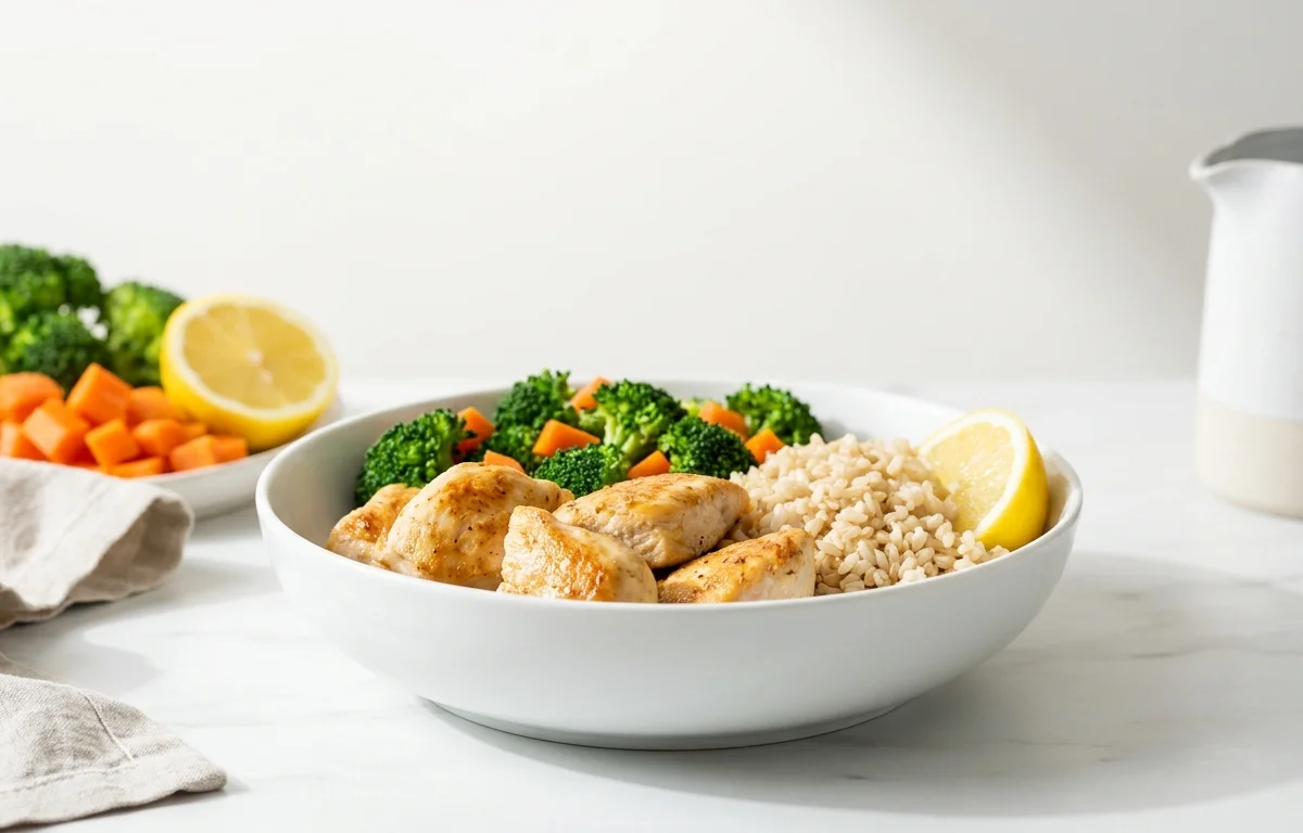 Chicken and Rice Bowl with Vegetables