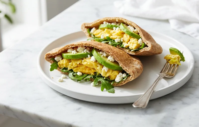 Avocado Egg Stuffed Pita