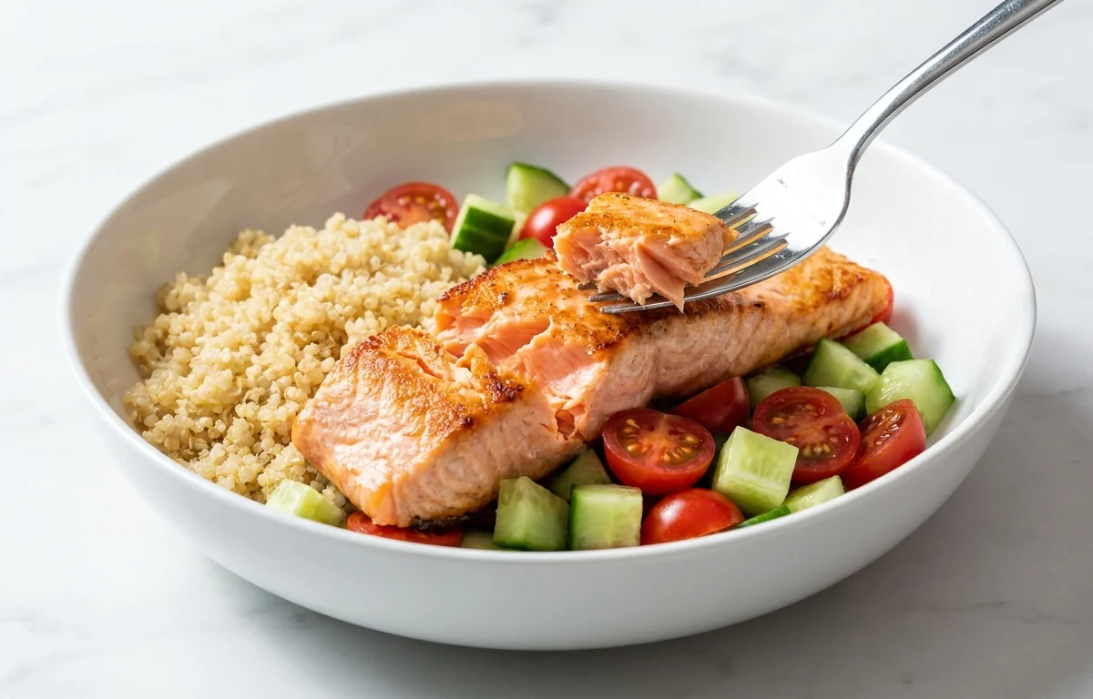 Salmon Quinoa Salad Bowl