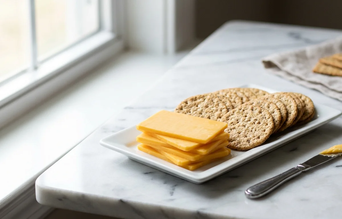 Cheddar with Whole-Grain Crackers