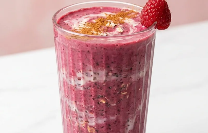 Berry Almond Yogurt Smoothie (Diabetic-Friendly, PCOS)