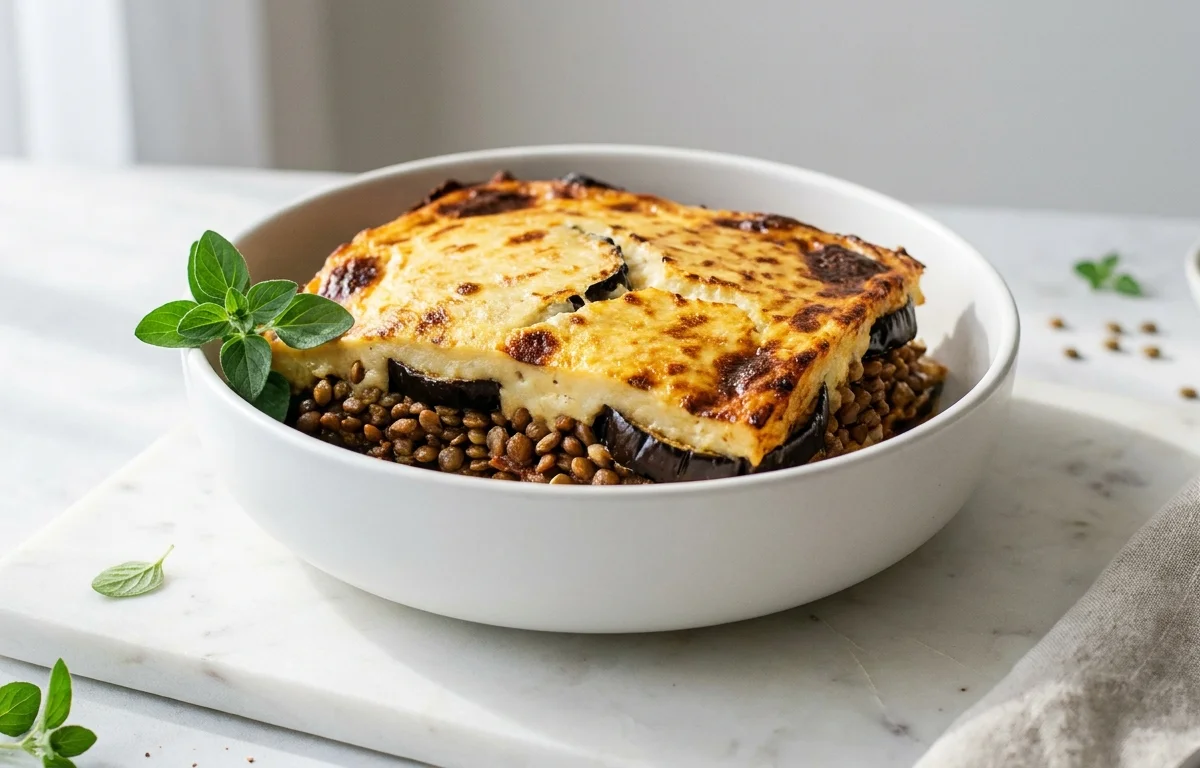 Vegetarian Lentil Moussaka