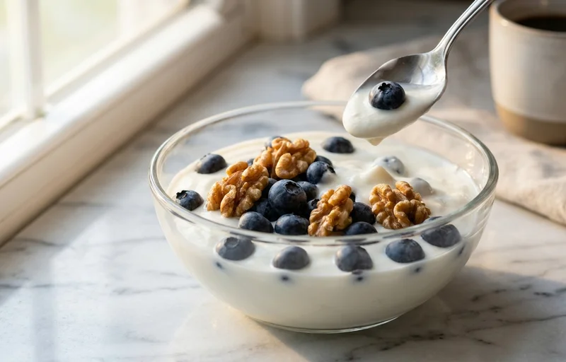 Greek Yogurt with Berries and Walnuts