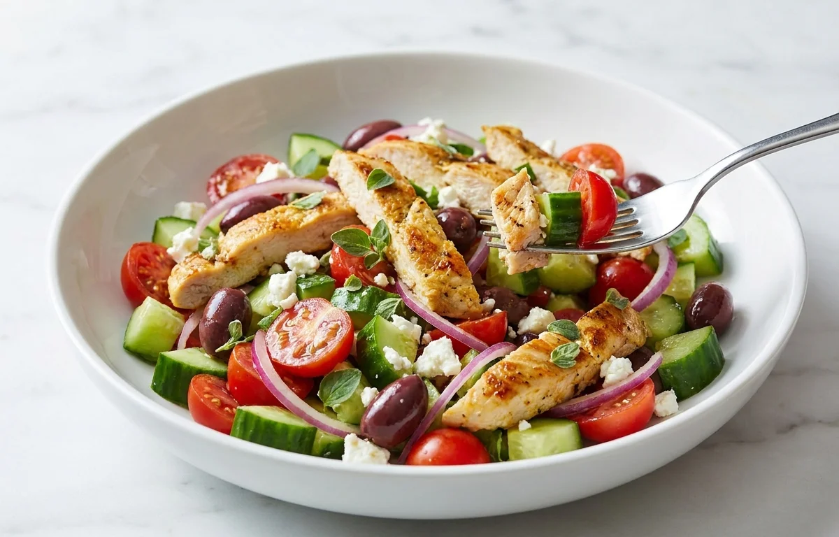 Greek Salad With Chicken