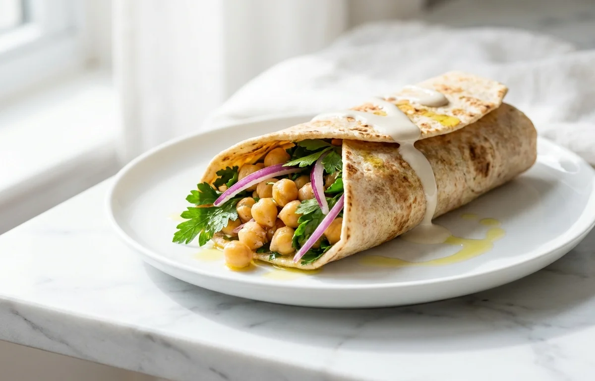 Vegan Mediterranean Wrap