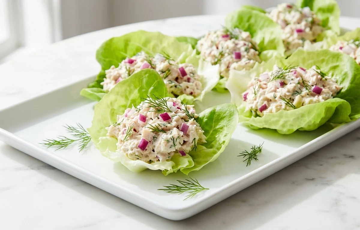 Tuna Salad Lettuce Cups