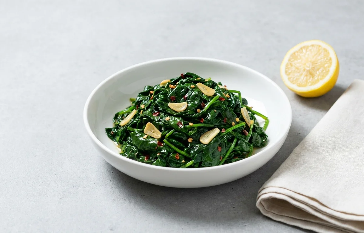 Sautéed Spinach with Garlic