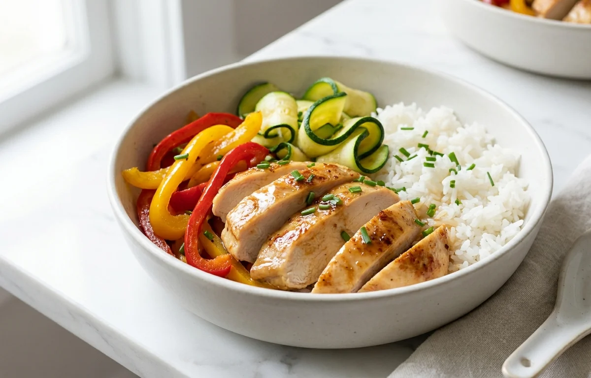 Low-FODMAP Chicken and Rice Bowl