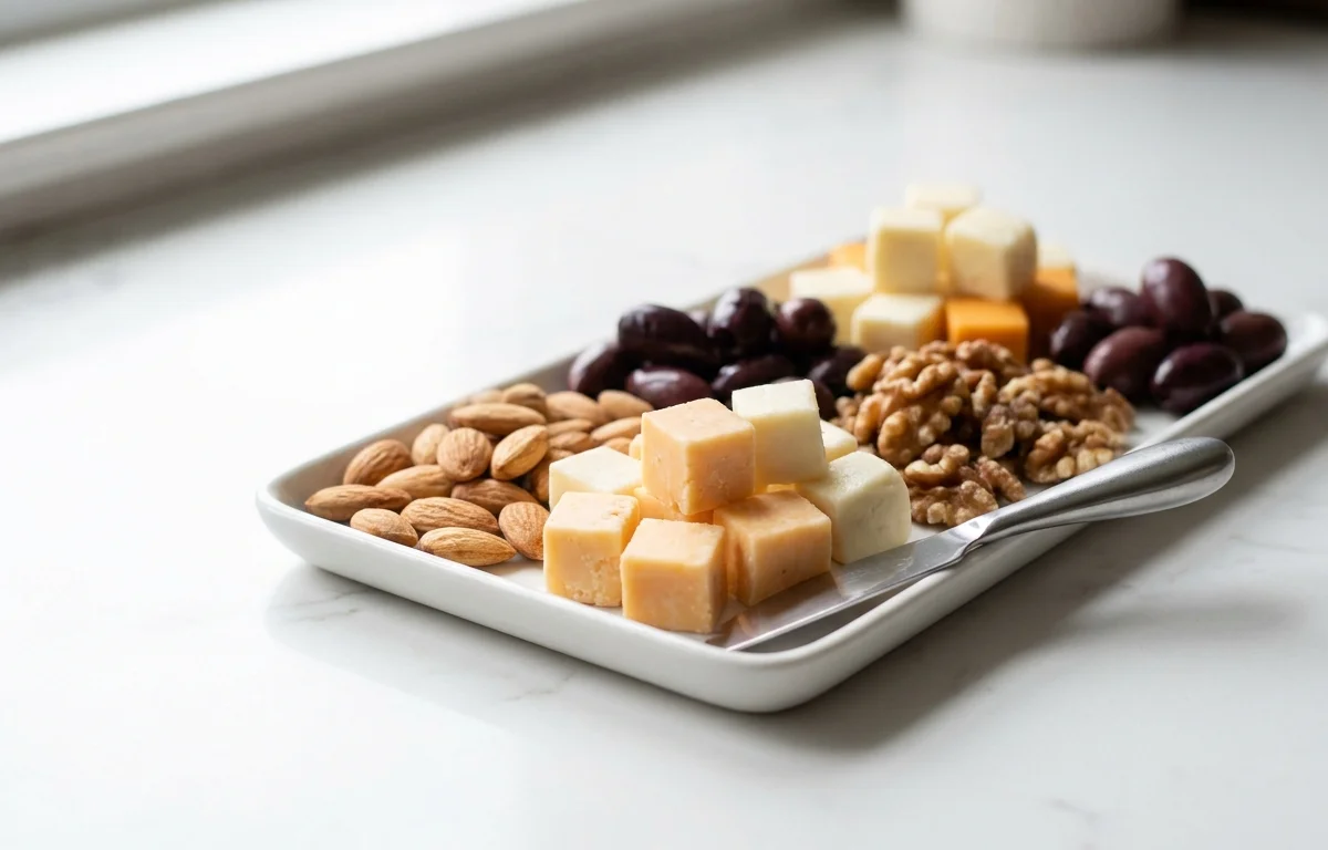 Cheese, Nuts, and Olives Platter