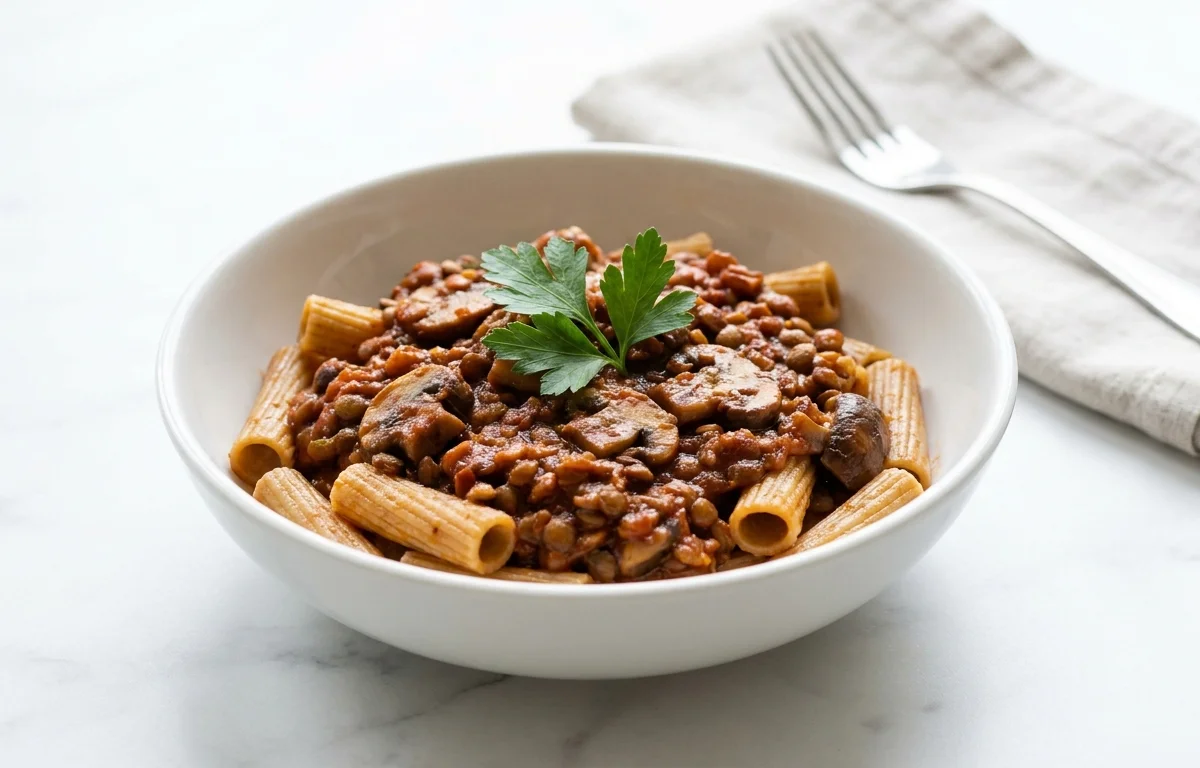 Mushroom Lentil Ragu