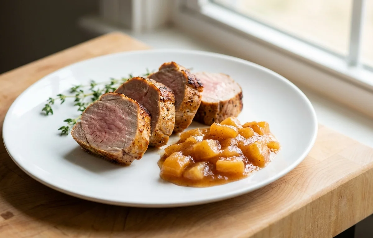 Pork Tenderloin with Apple-Cinnamon Compote