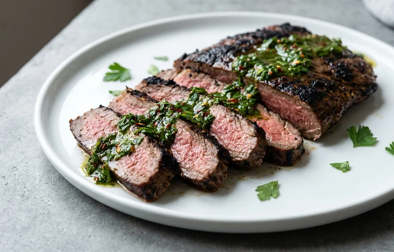 Grilled Flank Steak with Chimichurri