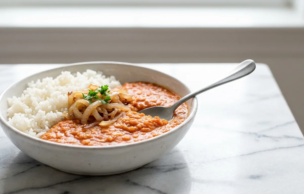 Lentil Dal with Rice
