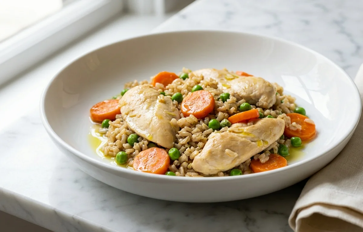 Slow-Cooked Chicken and Rice