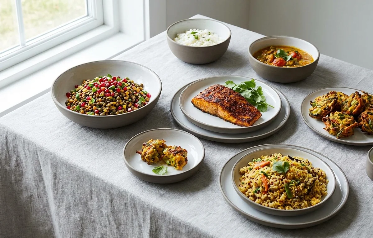 A Lighter Indian Christmas Dinner: 7 Meals, Honest Math, and the Swaps That Matter