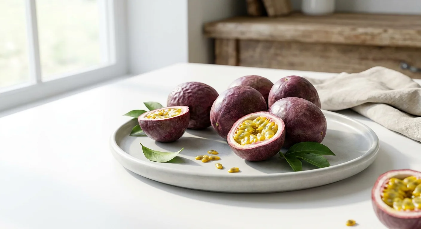 Raw Purple Passion Fruit: Fiber, Vitamin C, Glycemic Index & More