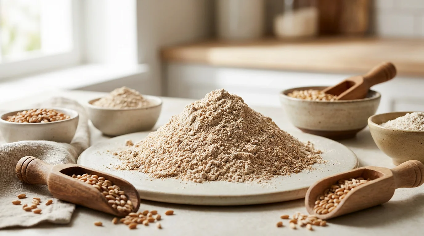 Whole Wheat Flour: Nutrition, Fiber, Glycemic Index & Baking Tips