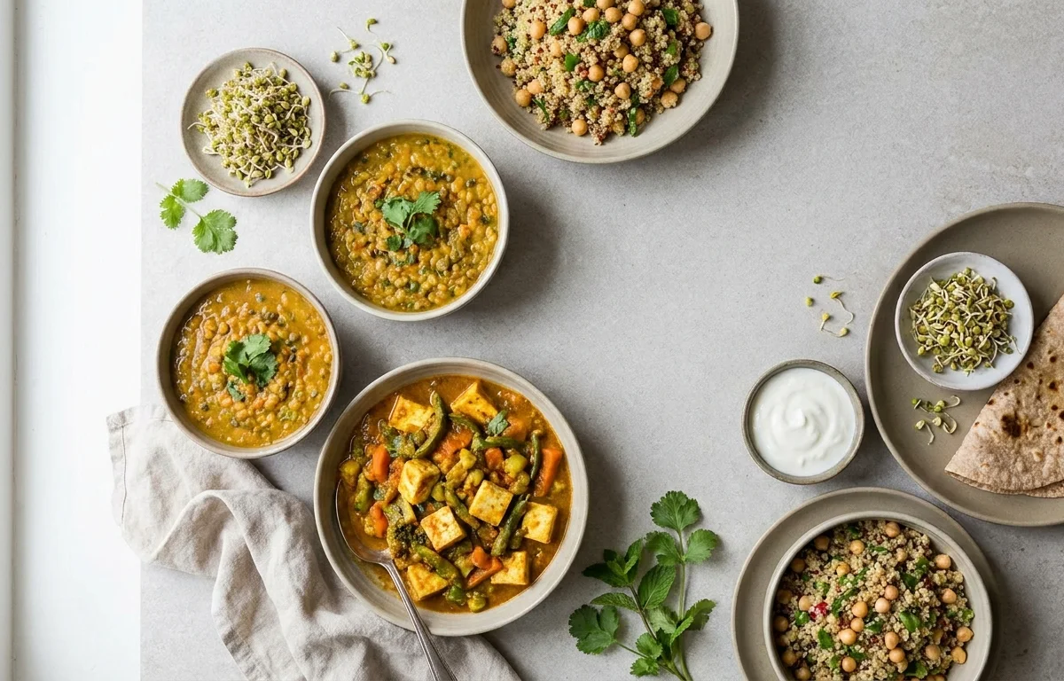 A 7-Day High-Protein Vegetarian Meal Plan for Indian Kitchens
