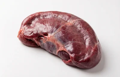 raw lamb spleen