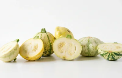 boiled salted scallop squash
