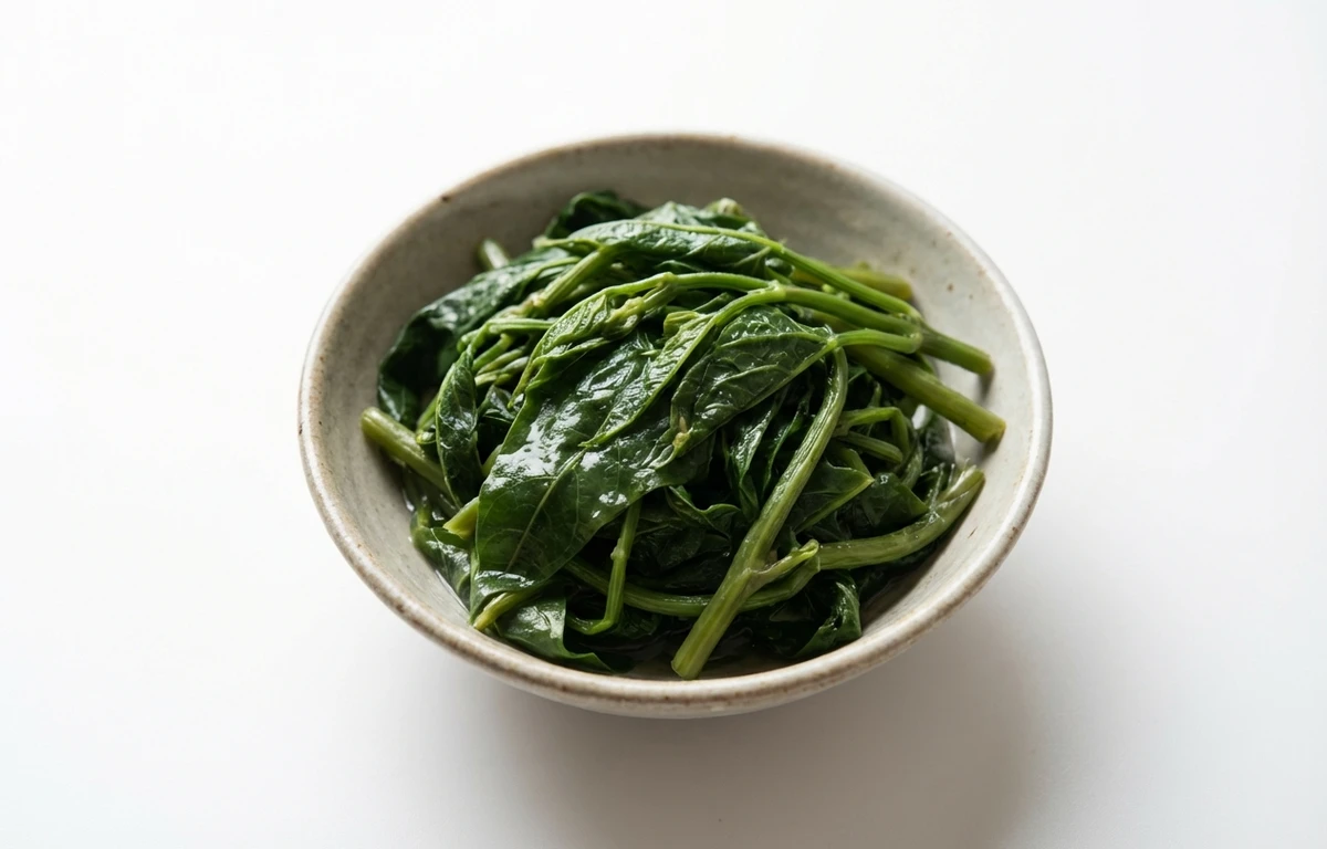 boiled unsalted cowpea leafy tips