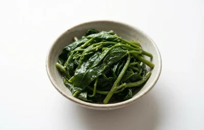 boiled unsalted cowpea leafy tips