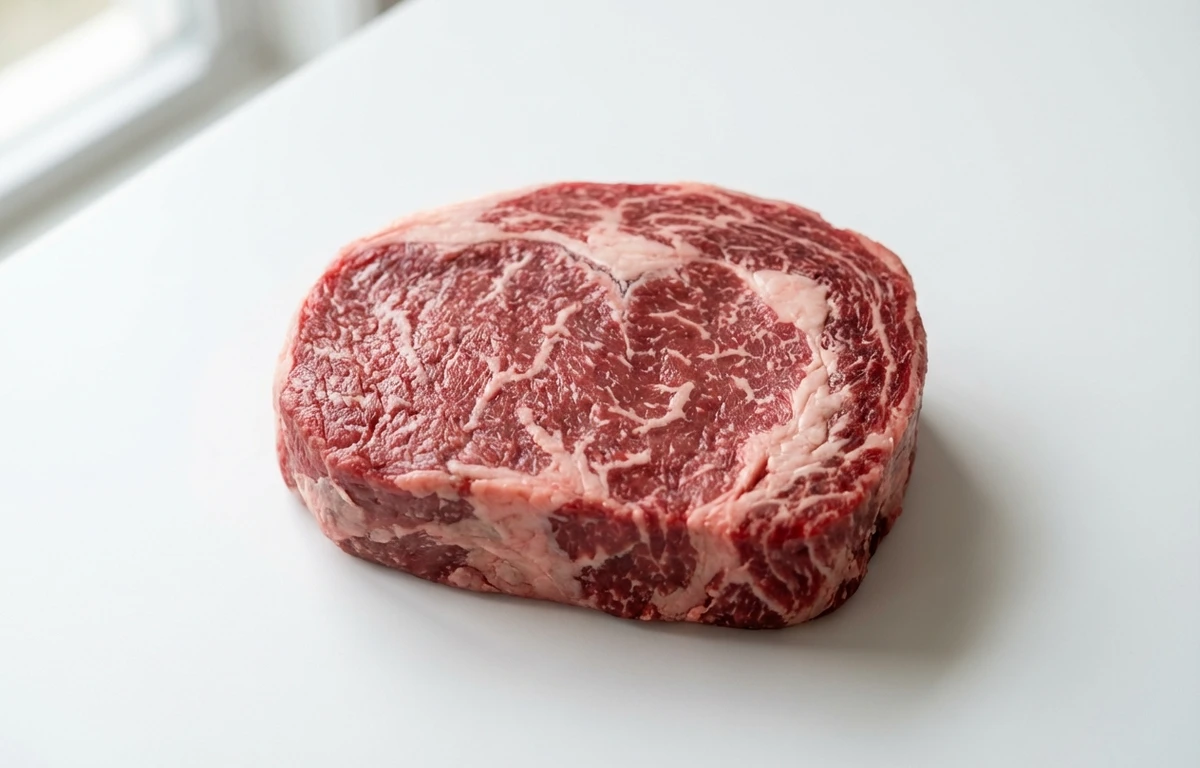 raw top loin steak