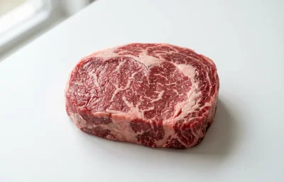 raw top loin steak