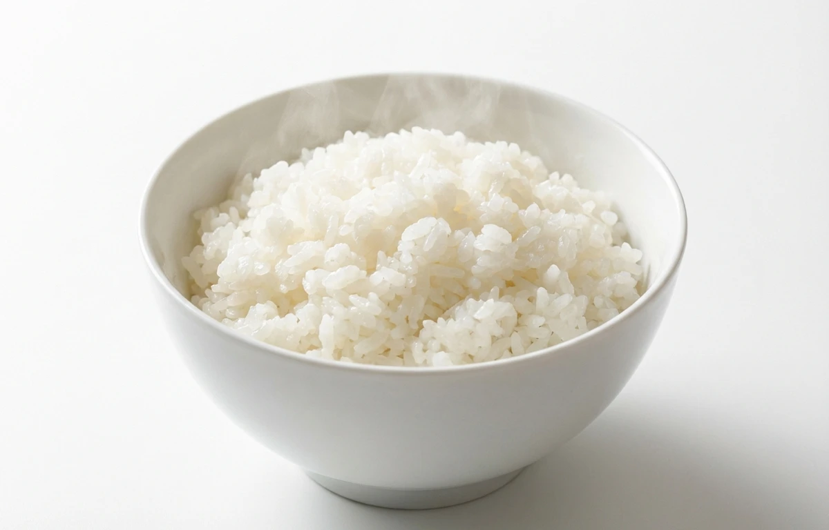 cooked white rice