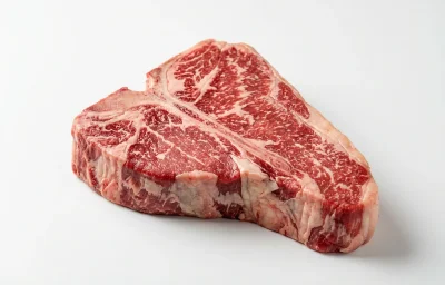 raw beef porterhouse steak