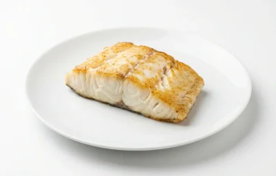 cooked european turbot