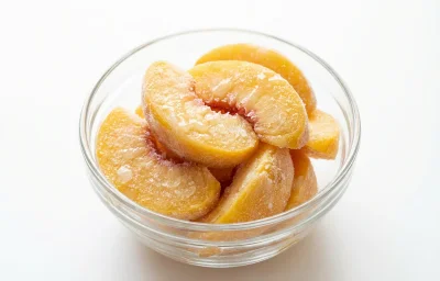 frozen sweetened sliced peach