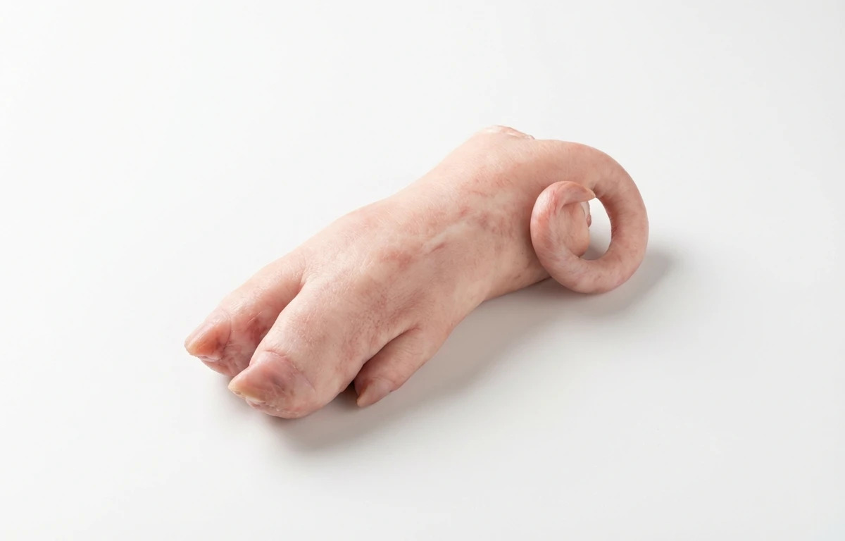 raw pork tail