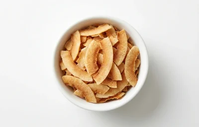 toasted coconut flakes